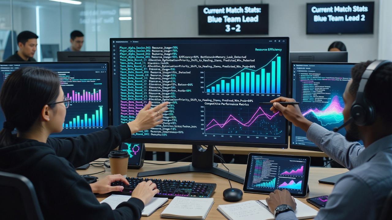 Poker player reviewing session logs on computer screen