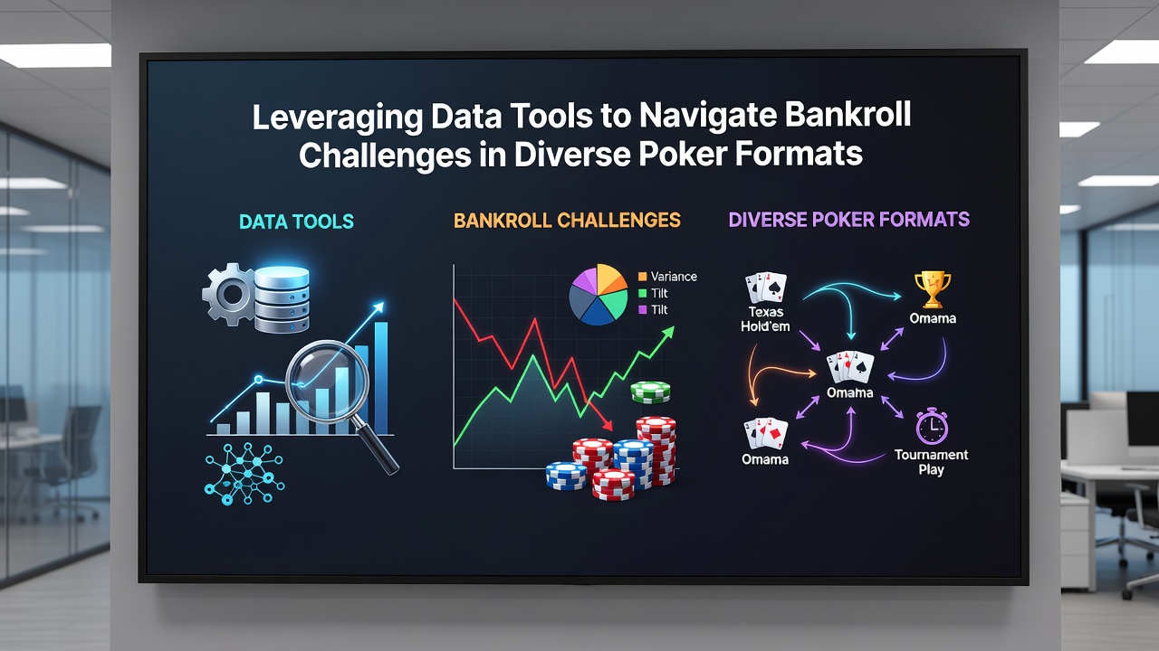 Detailed poker analytics charts showing bankroll trends across cash games and tournaments