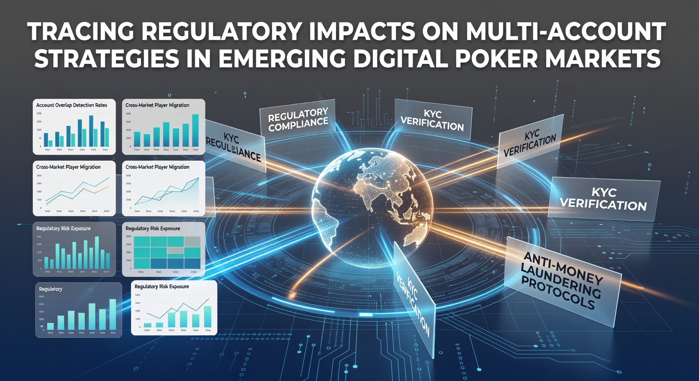 Regulatory documents and digital interfaces showing poker account management tools in emerging markets