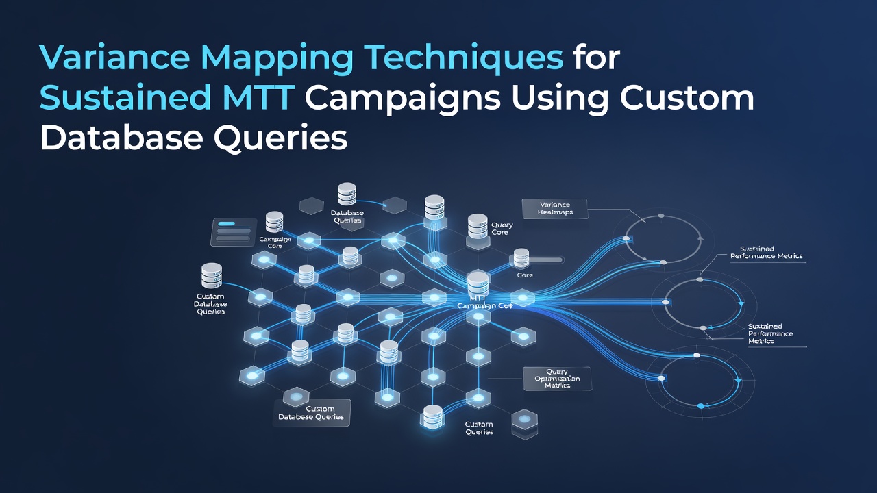 Database query interface displaying variance trends across multiple MTT sessions with graphical overlays on player performance metrics